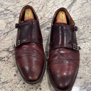 Men's Double Monk Strap Oxfords - Deep Brown